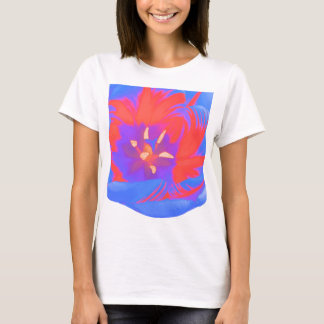 Camiseta Fluorescente De Tulipanas