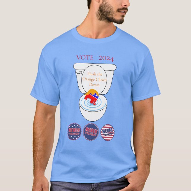 Camiseta Flush The Naranja Clown Thunder_Cove (Anverso)
