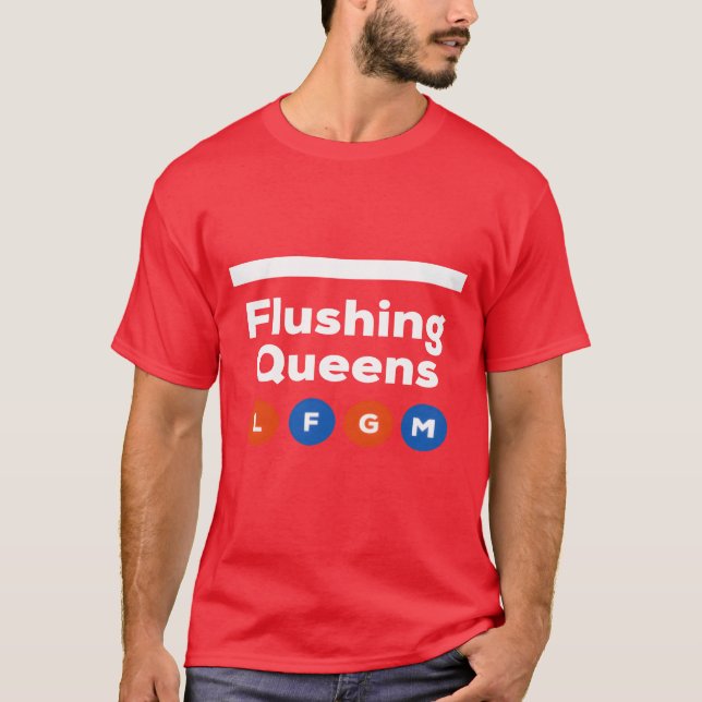 Camiseta Flushing Queens LFGM Subterráneo retro (Anverso)