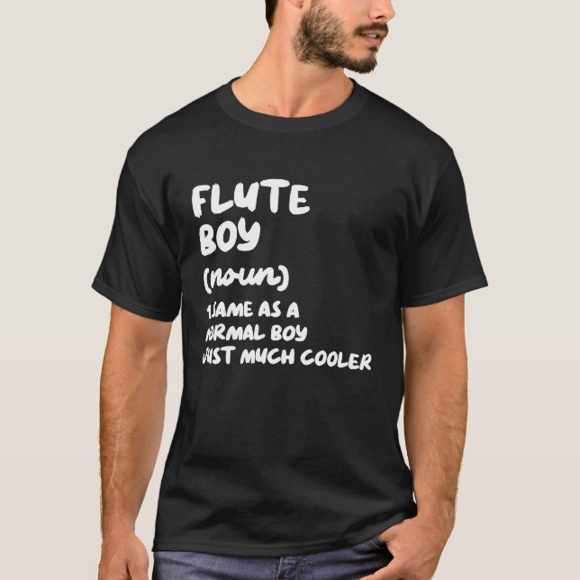 Camiseta Flute Boy Definition  Musician (Anverso)