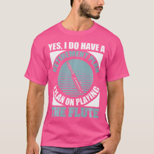 Camiseta Flute de retiro flauta flauta de retiro divertido