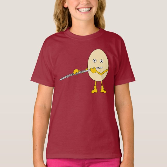 Camiseta Flute Jugando Egghead (Anverso)