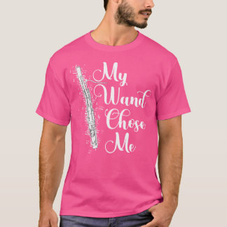 Camiseta Flute Player Music Instrument My Wand Choose Me Fl