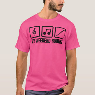 Camiseta Flute Player Weekend Flute Lover Aerofhone
