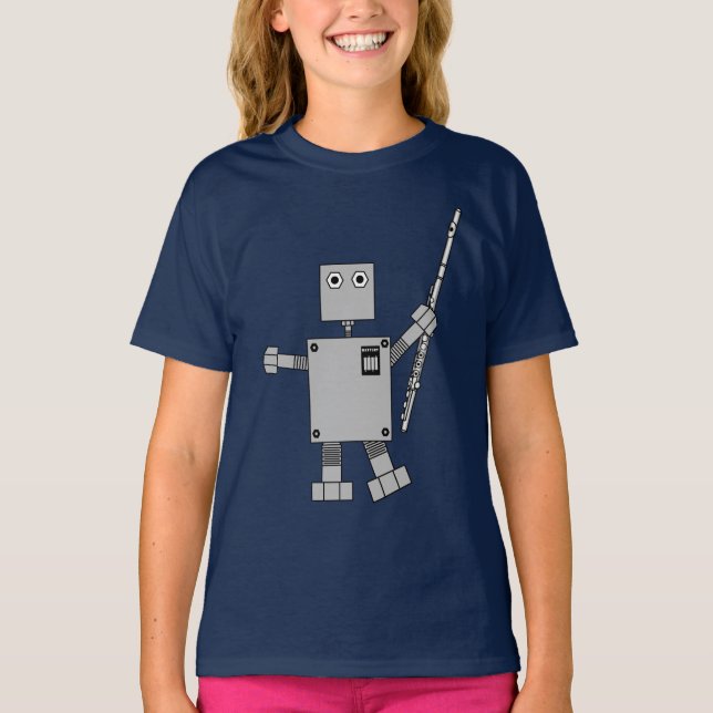 Camiseta Flute Robot (Anverso)