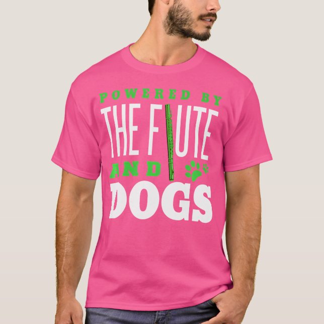 Camiseta Flute Shirt Funny Dog Lover Instrumento Flute Love (Anverso)
