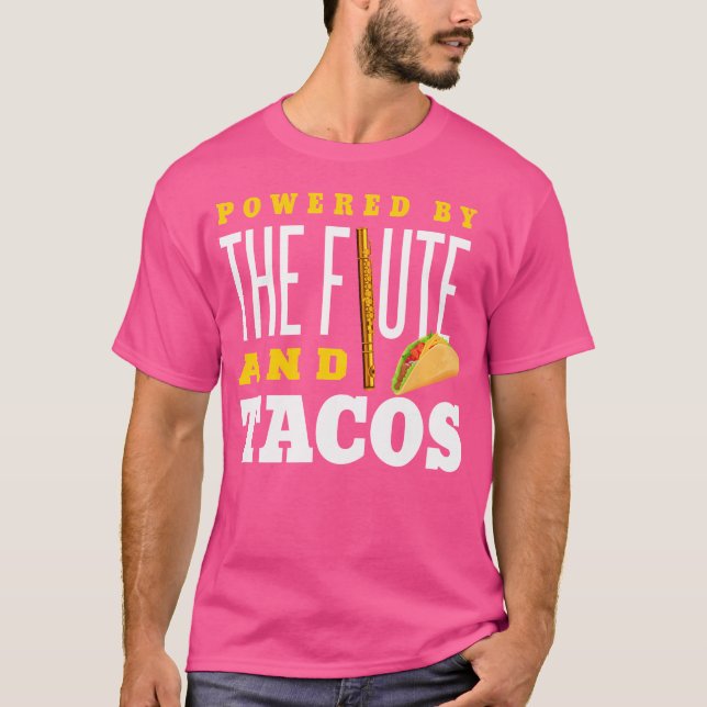 Camiseta Flute Shirt Funny Taco Lover Instrumento Flute Lov (Anverso)