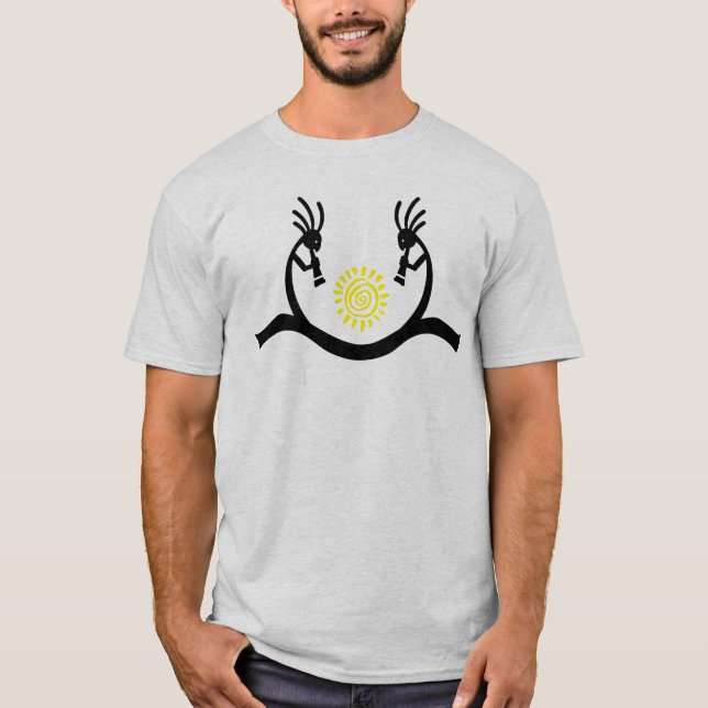 Camiseta Flute Southwestern Sun Kokopelli (Anverso)