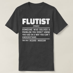 Camiseta Flutist Noun Music Lover Funny Instruplayer