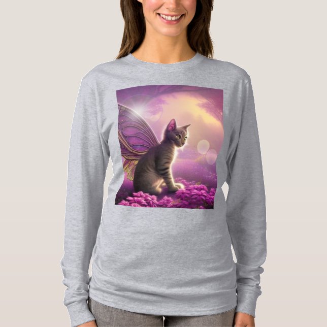 Camiseta Flutter-Mytt Kitty (camiseta-LS) (Anverso)