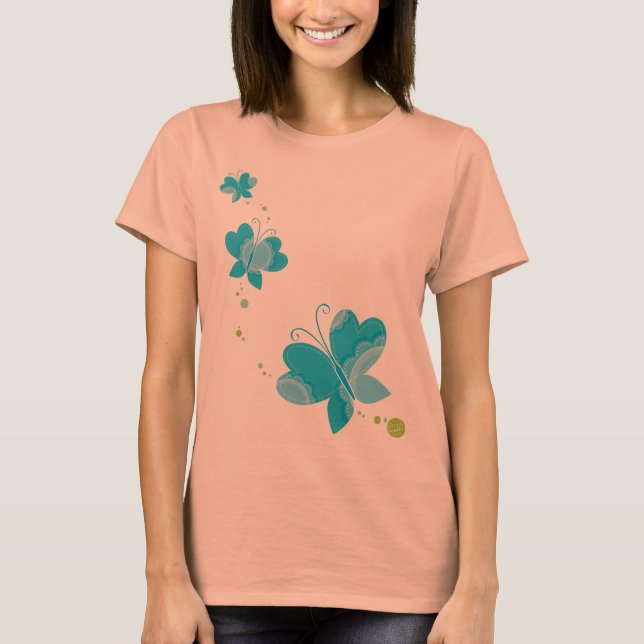 Camiseta FLUTTERBY BUTTERFLIES :: serie 3 2 (Anverso)