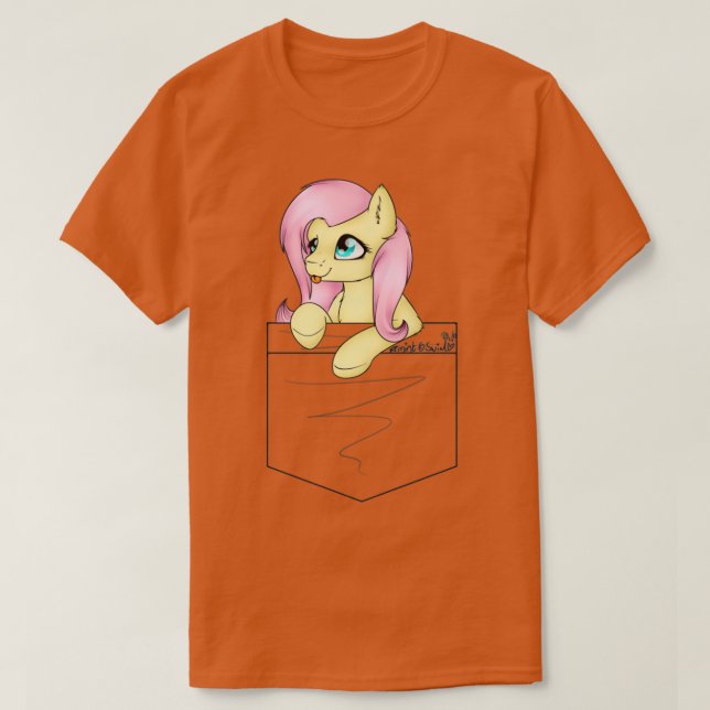 Camiseta Fluttershy Pocket (Diseño del anverso)