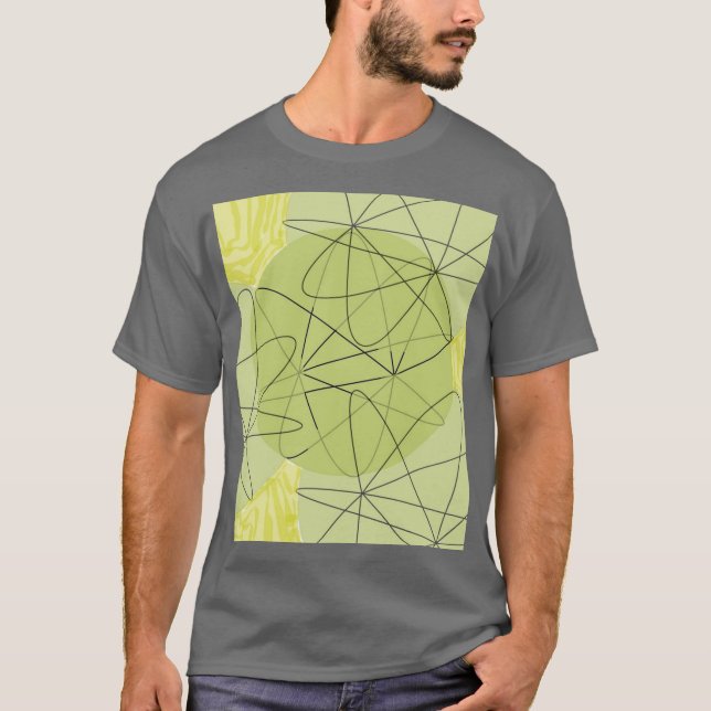 Camiseta  Fluxos em Verde   (Anverso)