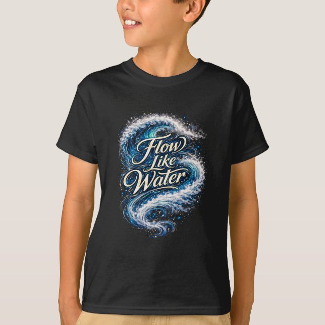 Camiseta Fluye como el agua (Anverso)