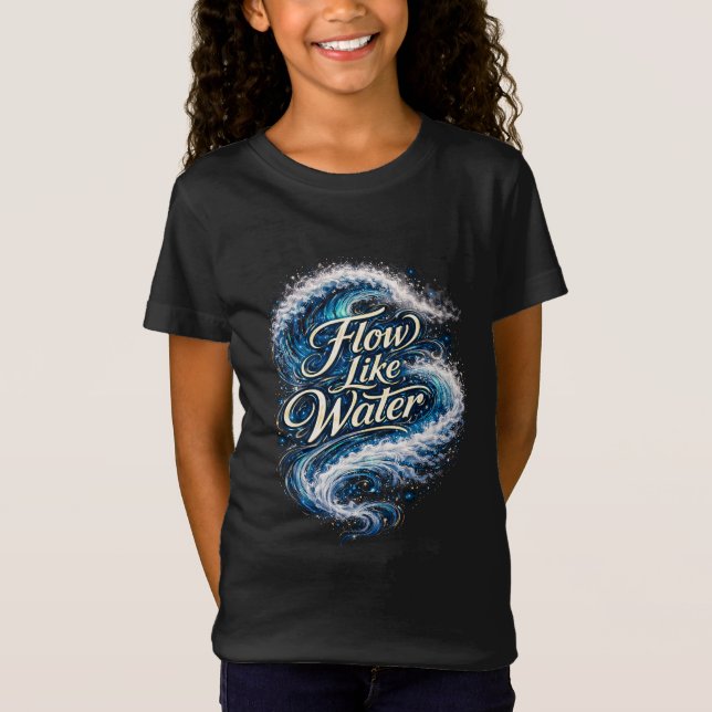 Camiseta Fluye como el agua (Anverso)