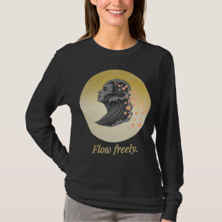 Camiseta Fluye Libremente - Arte del Espíritu del Océano Ze