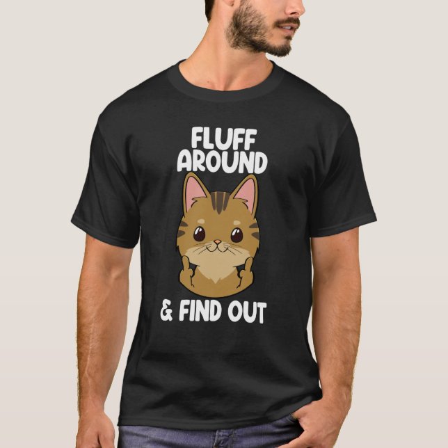 Camiseta Fluyen Y Descubren Gato De Gato Gato De Mujeres (Anverso)