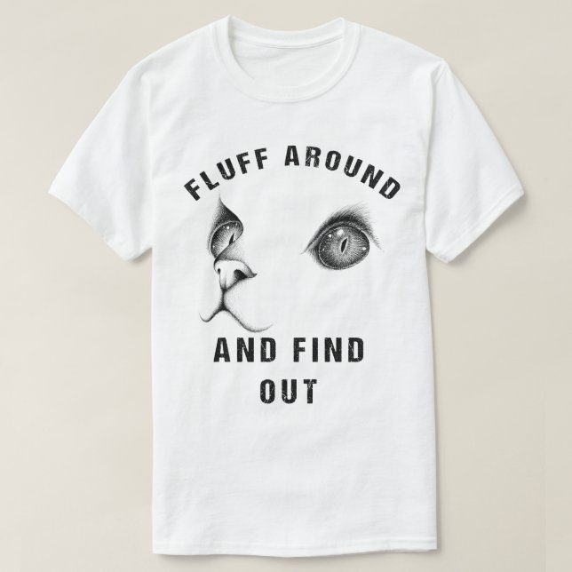 Camiseta Fluyen Y Descubren Humor Gracioso Para Gatos Adult (Diseño del anverso)