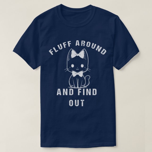 Camiseta Fluyen Y Descubren Humor Gracioso Para Gatos Adult (Diseño del anverso)