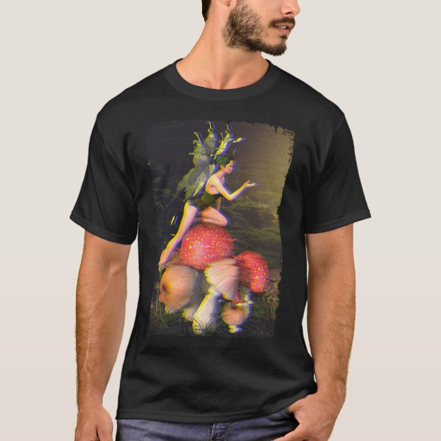 Camiseta Fly Agaric Fairy Mushroom Psychedelic Crazy Mind (Anverso)