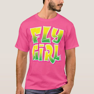 Camiseta Fly Chica 80S 90S Bailarina Hip-Hop Mujeres Adoles