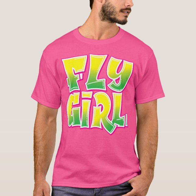 Camiseta Fly Chica 80S 90S Bailarina Hip-Hop Mujeres Adoles (Anverso)