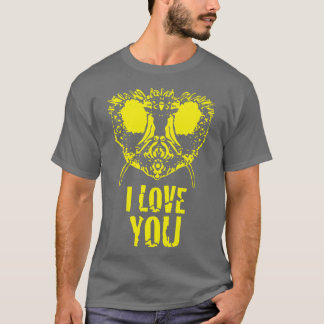 Camiseta Fly Face dice Te Amo Versión Amarilla