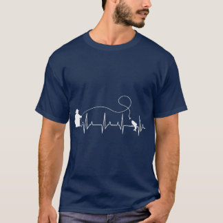 Camiseta Fly Fish Heartbeat Fish EKG Trucha Pesca