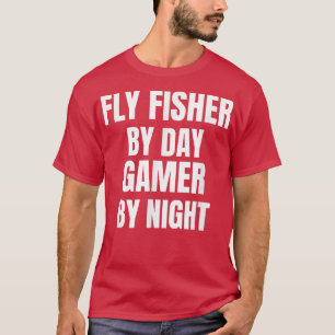 Camiseta Fly Fisher Por Día Gamer Por Noche