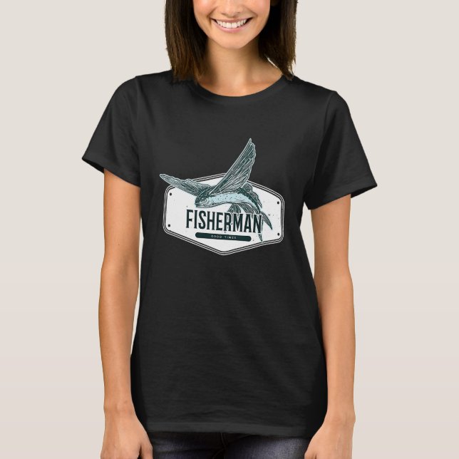 Camiseta Fly Fisherman  For Dad Grandpa Papa Fish Fishing (Anverso)