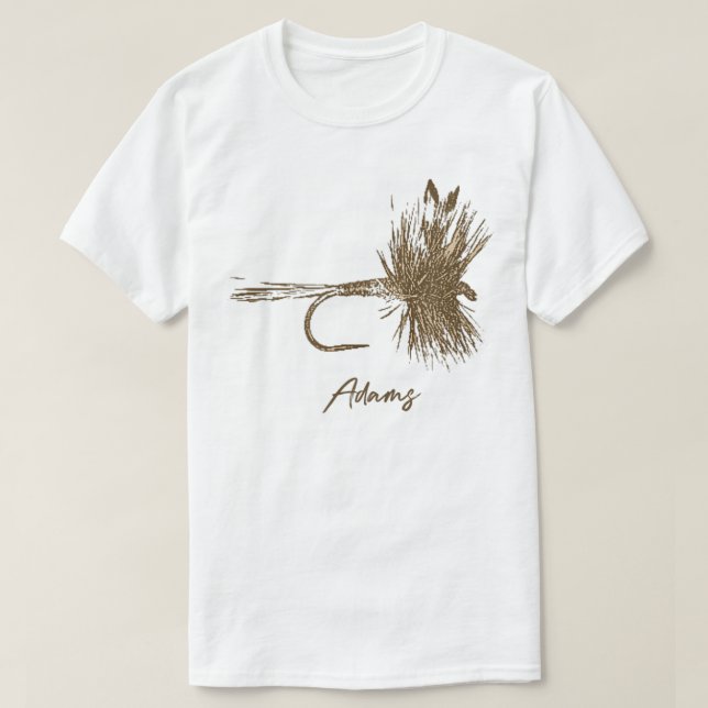 Camiseta Fly Fishing Lure Adams Vintage T-Shirt (Diseño del anverso)