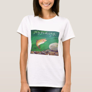 Camiseta Fly Fishing Trout Salmon / Rainbow Trout Gift