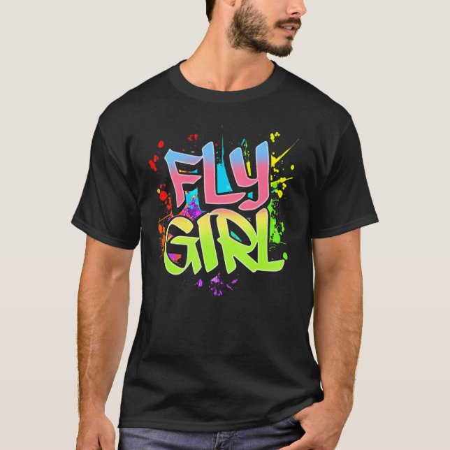 Camiseta Fly Girl 80s 90s Old School Hip Hop Girls 2 (Anverso)