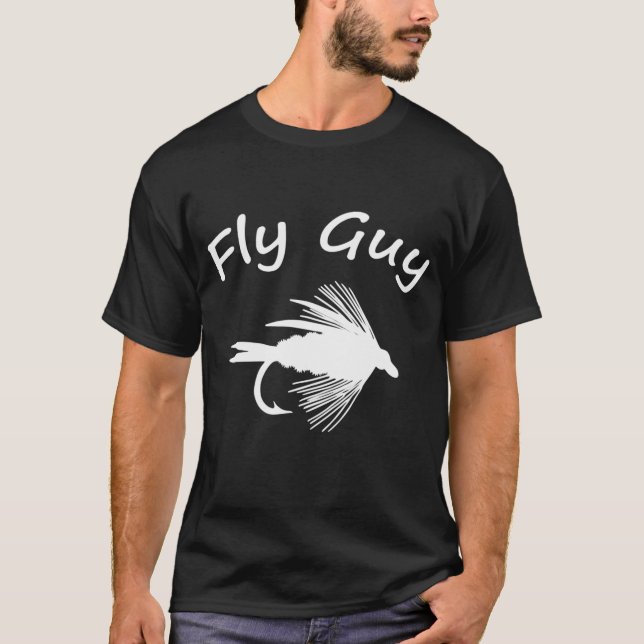 Camiseta Fly Guy - Pesca con Mosca Ajustado (Anverso)