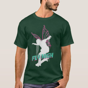 Camiseta Fly High Spray Paint Fairy Skateboarding Ac