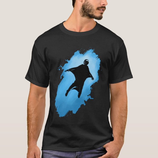 Camiseta Fly like a bird wingsuit freedom (Anverso)