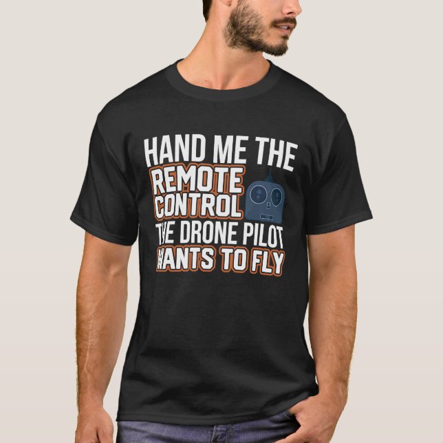 Camiseta Fly quadrocopter piloto fabricante de modelos de d (Anverso)