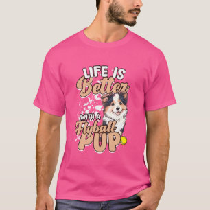 Camiseta Flyball Border Collie Dog Life Es Mejor Con Fl
