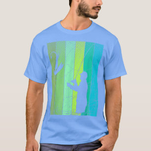 Camiseta FlyFisher Retro Flying Angler Angel Trout 