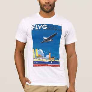 Camiseta Flyg sobre Estocolmo