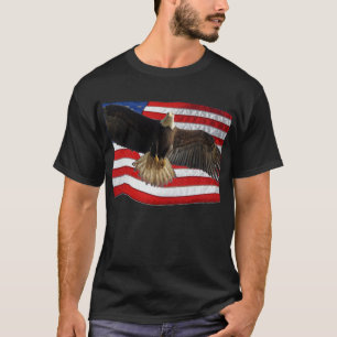 Camiseta Flying Bald Eagle USA Regalo Patriótico