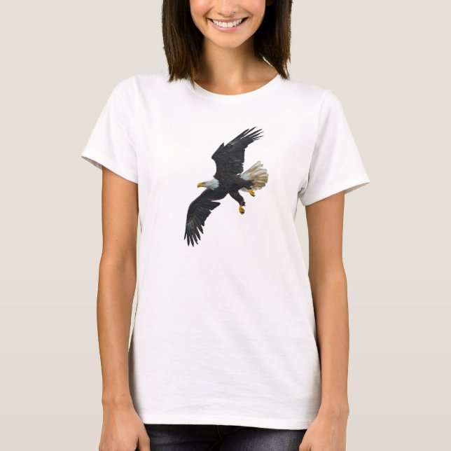 Camiseta Flying Bald Eagle Wildlife Freedom Photo (Anverso)