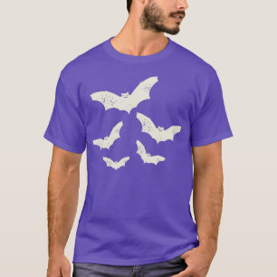 Camiseta Flying Bats Creepy Costume gótico Guay Animal Hall