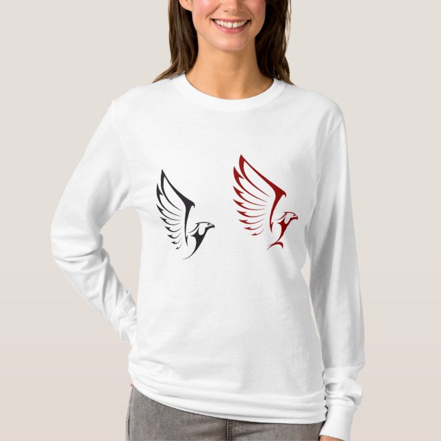 Camiseta Flying Eagles Bold Bird Illustration (Anverso)