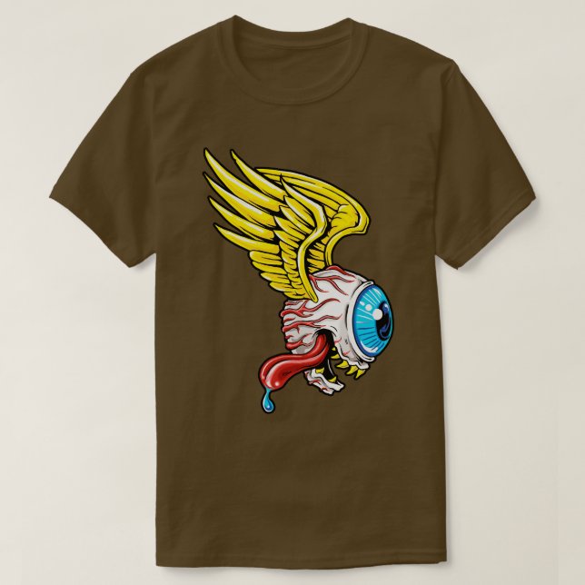 CAMISETA FLYING EYEBALL (Diseño del anverso)