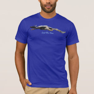Camiseta Flying Great Blue Heron Wildlife