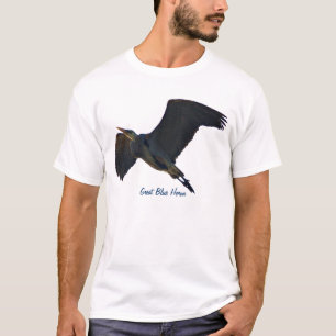 Camiseta Flying Great Blue Heron Wildlife