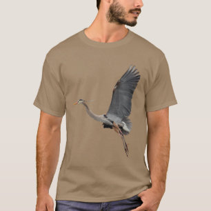 Camiseta Flying Great Blue Heron Willife Photo