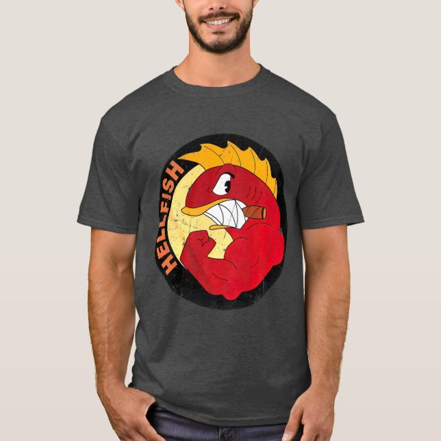 Camiseta Flying Hellfish Raging Grandpa Abe (Anverso)