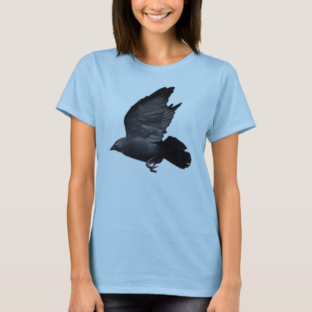 Camiseta Flying Jackdaw, un amante de los cuervos (Anverso)